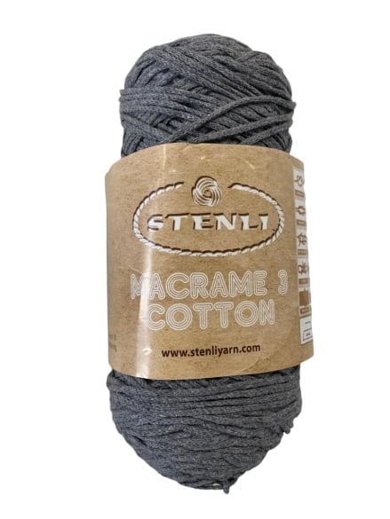 MACRAME 3 COTTON 80% ΒΑΜΒΑΚΙ ΓΚΡΙ (39)