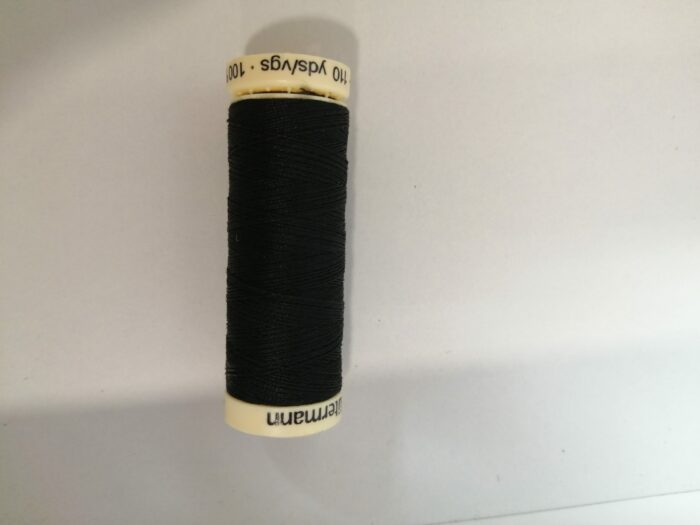 WHIP THREAD GUTERMANN 100% POLYESTER 000 (BLACK)