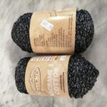 MACRAME COTTON LUX 75% COTTON ΜΑΥΡΟ ΜΕ ΑΣΗΜΙ (041)