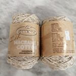 MACRAME COTTON LUX 75% COTTON ΕΚΡΟΥ ΜΕ ΧΡΥΣΟ (072)