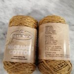 MACRAME COTTON LUX 75% COTTON ΜΟΥΣΤΑΡΔΙ ΜΕ ΧΡΥΣΟ (372)