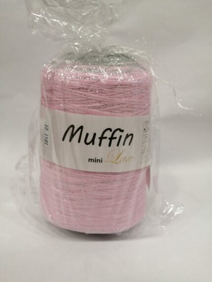 MUFFIN (1841) MINI LUX - ΝΗΜΑ ΓΙΑ ΕΣΑΡΠΕΣ ΡΟΖ, ΓΚΡΙ ΜΕ ΑΣΗΜΟΚΛΩΣΤΗ