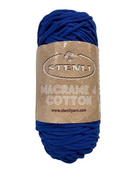 (23) MACRAME 4 COTTON 80% ΒΑΜΒΑΚΙ - ΜΠΛΕ ΡΟΥΑ