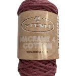 (22) MACRAME 4 COTTON 80% ΒΑΜΒΑΚΙ - ΣΑΠΙΟ ΜΗΛΟ