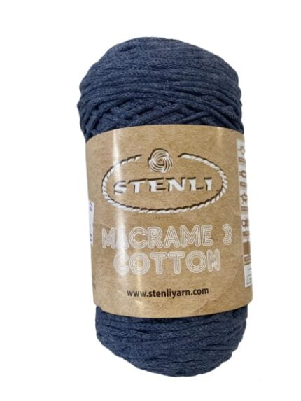 MACRAME 3 COTTON 80% ΒΑΜΒΑΚΙ ΜΠΛΕ ΤΖΙΝ (11)