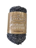 MACRAME 3 COTTON 80% ΒΑΜΒΑΚΙ ΜΑΥΡΟ-ΑΣΠΡΟ (42)