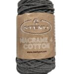 (39) MACRAME 4 COTTON 80% ΒΑΜΒΑΚΙ - ΓΚΡΙ ΣΚΟΥΡΟ