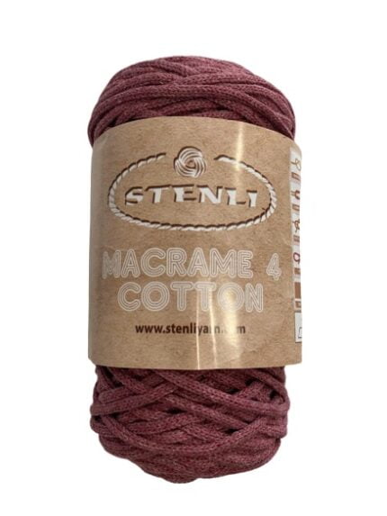 (22) MACRAME 4 COTTON 80% ΒΑΜΒΑΚΙ - ΣΑΠΙΟ ΜΗΛΟ