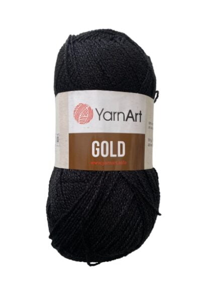 (9038) YARN ART GOLD - ΜΑΥΡΟ ΜΕ ΓΥΑΛΙΣΤΕΡΟ