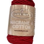(45) MACRAME 4 COTTON 80% ΒΑΜΒΑΚΙ - ΚΟΚΚΙΝΟ