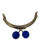 METALLIC PEARL CLASP BLUE ROYAL BRONZE 12CM