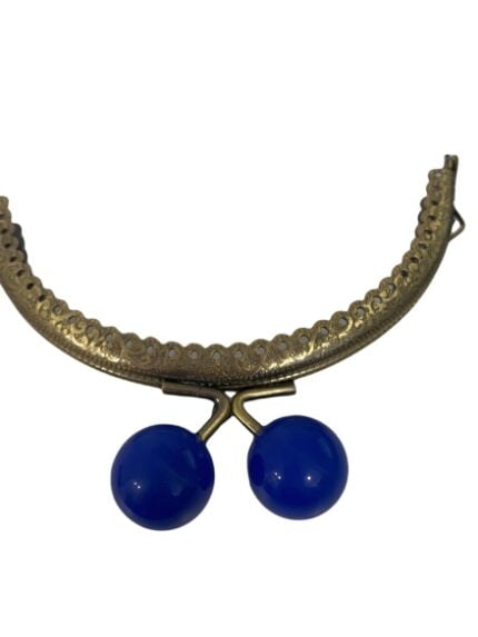 METALLIC PEARL CLASP BLUE ROYAL BRONZE 12CM