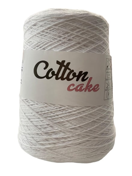 (13) COTTON CAKE 100% COTTON - WHITE
