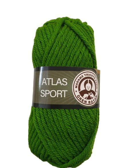 (087) ATLAS SPORT - 100% ΑΚΡΙΛΙΚΟ - ΠΡΑΣΙΝΟ