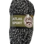 (300) ATLAS SPORT - 100% ΑΚΡΙΛΙΚΟ - ΑΣΠΡΟΜΑΥΡΟ