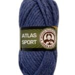 (138) ATLAS SPORT - 100% ΑΚΡΙΛΙΚΟ - ΜΠΛΕ ΤΖΙΝ