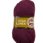 (052Μ) STAR LUREX - ΕΝΤΥΠΩΣΙΑΚΟ ΝΗΜΑ - ΜΑΤΖΕΝΤΑ ΜΕ ΓΥΑΛΙΣΤΕΡΟ
