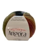 (43) ANGORA PAPATYA 80% ΑΚΡΙΛΙΚΟ, 20% ΜΑΛΛΙ - ΠΡΑΣΙΝΟ,ΡΟΖ,ΚΕΡΑΜΙΔΙ,ΜΠΛΕ