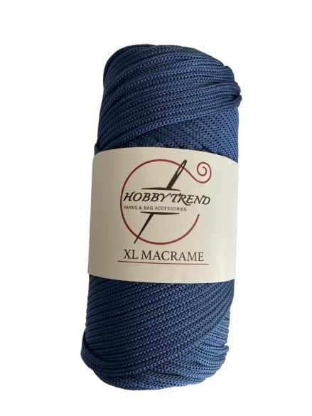 (235) HOBBY TREND - MACRAME XL - ΜΠΛΕ ΤΖΙΝ