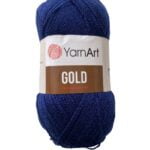 (9033) YARN ART GOLD - ΜΠΛΕ ΣΚΟΥΡΟ ΓΥΑΛΙΣΤΕΡΟ