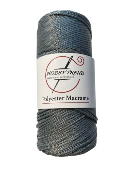 (064) MACRAME POLYESTER PP - ΓΚΡΙ ΑΝΟΙΧΤΟ