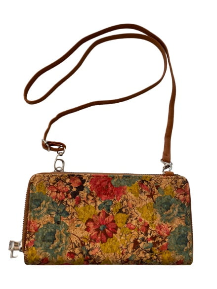 (2) WALLET-BAG WITH FLOWER DESIGNS