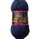 (19) HOME COTTON 85% ΒΑΜΒΑΚΙ - ΜΠΛΕ ΣΚΟΥΡΟ